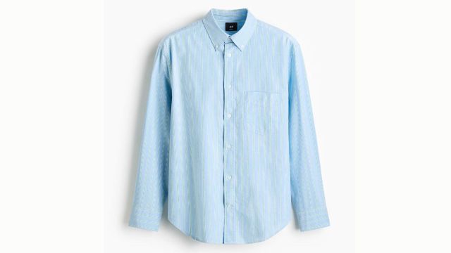 Striped Relaxed Fit Oxford Shirt