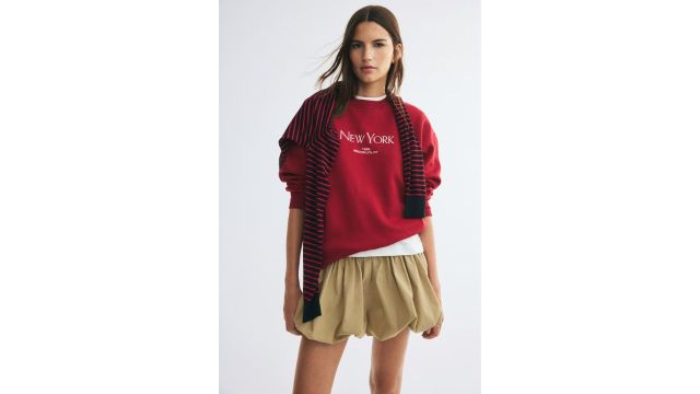 TEXT-MOTIF SWEATSHIRT