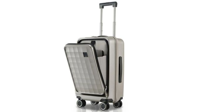 Textured Hard Sided Cabin Trolley Bag