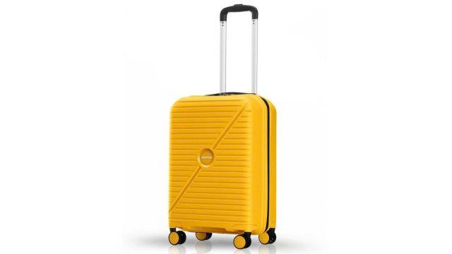 Textured Hard Sided Cabin Trolley Bag
