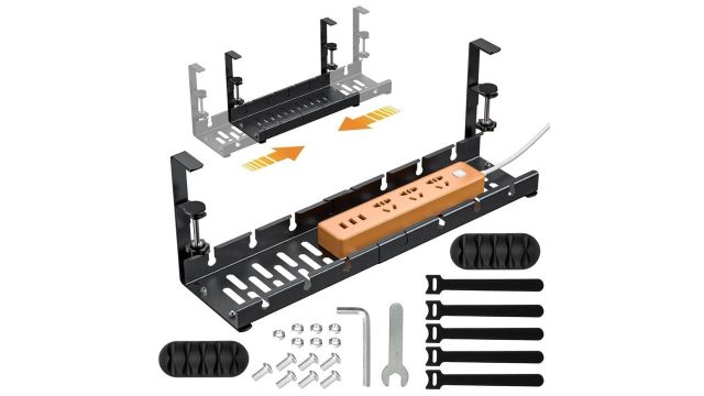 Under Desk Cable Organiser Rack