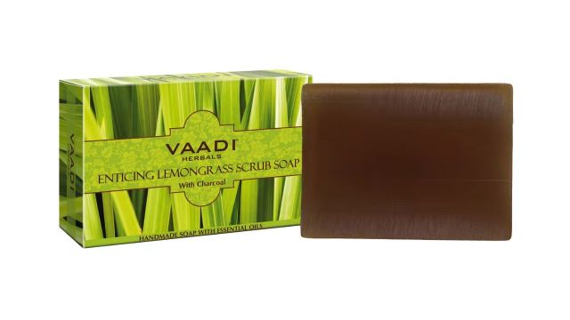 Vaadi Herbals Enticing Lemongrass Scrub Soap