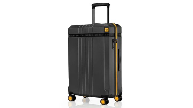 Vito Textured Hard Sided Medium Trolley Suitcase