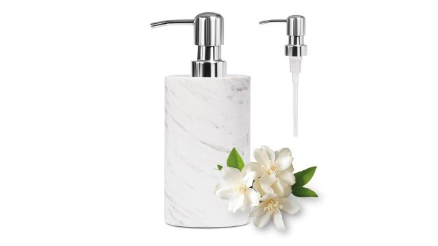 White Marble Soap Dispenser