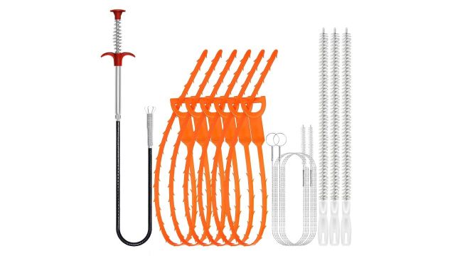 12-Piece Drain Snake Cleaning Set