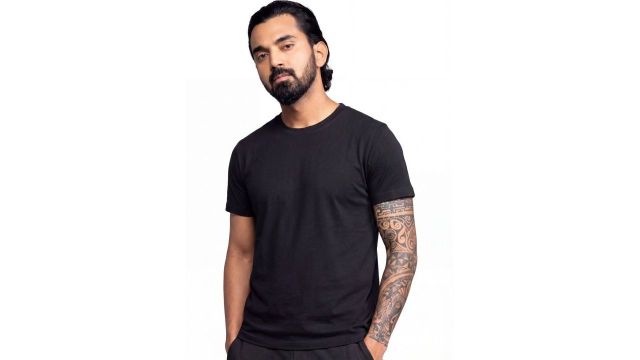 BOLDFIT Mens Black Round Neck All Day Essential T-shirt
