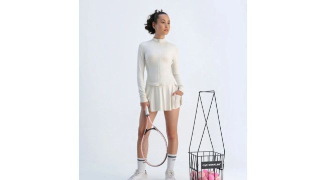 CAVA Ivory Sculptor Crop Collar Jacket