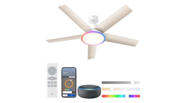 DREO 52-Inch Smart Ceiling Fan with Light