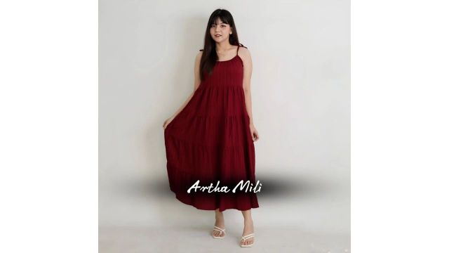 DRESS MAXI SACHIE ARTHA MILI KOREAN STYLE