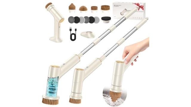 Electric Spin Scrubber with 10 Brush Heads