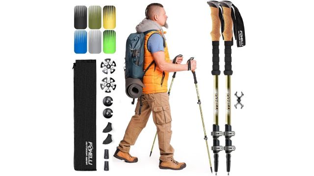 Foxelli Aluminium Trekking Poles