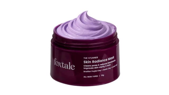 Foxtale De-Tan Skin Radiance Mask with Lactic Acid, Brazilian Purple Clay and Kaolin Clay