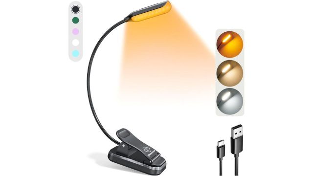 Glocusent Rechargeable Amber Book Light