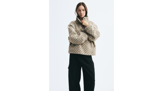 Heart-pattern Teddy Sweatshirt