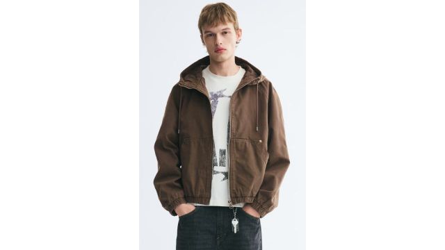 Hooded Cotton Workwear Jacket