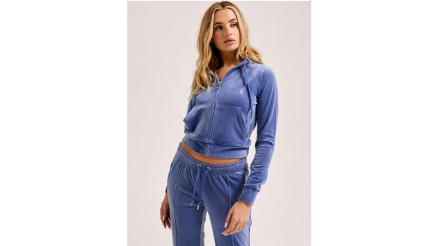 Juicy Couture Brand Logo Cotton Crop Top