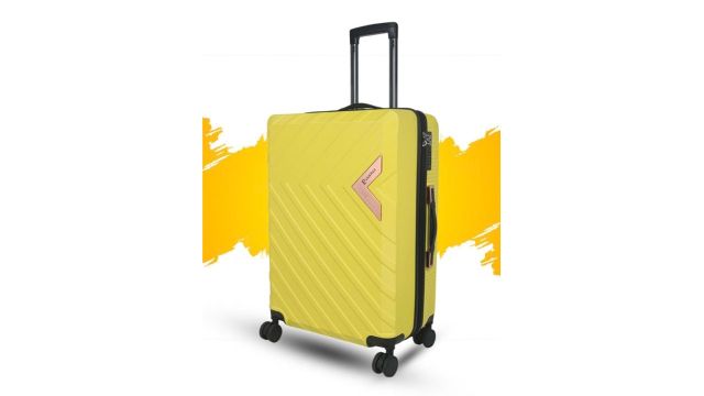 LOUIS POLO VeeZoom Textured Hard-Sided Medium Trolley Suitcase