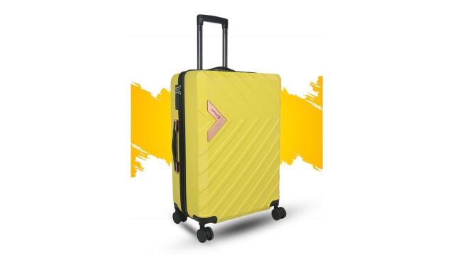 LOUIS POLO VeeZoom Yellow Large Hard Sided Trolley Bag