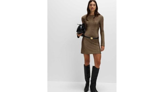Marks & Spencer Metallic Mini Shift Dress