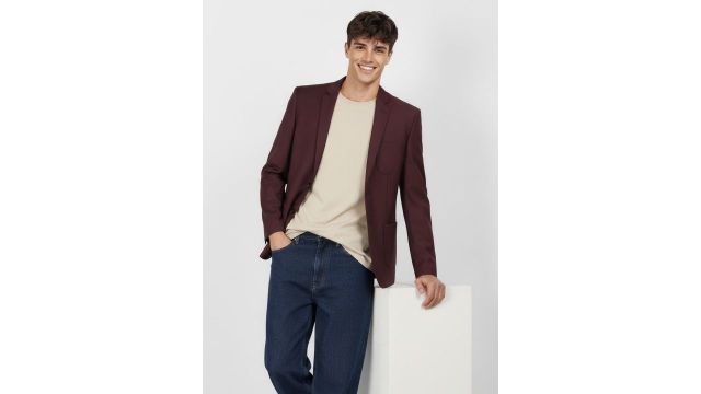 Mast & Harbour Notched Lapel Collar Single-Breasted Blazer