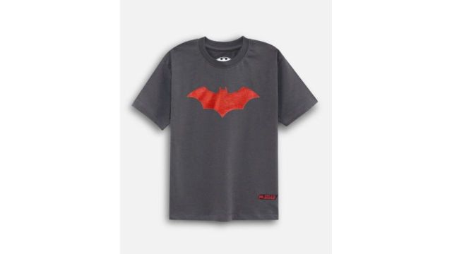 Nap Chief Kids DC Comics Batman Logo Printed Round Neck T-shirt