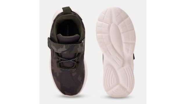 Olive Camouflage Strap Sports Shoes