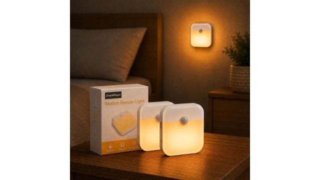 One94Store Rechargeable Motion Sensor Lights Pack of 2