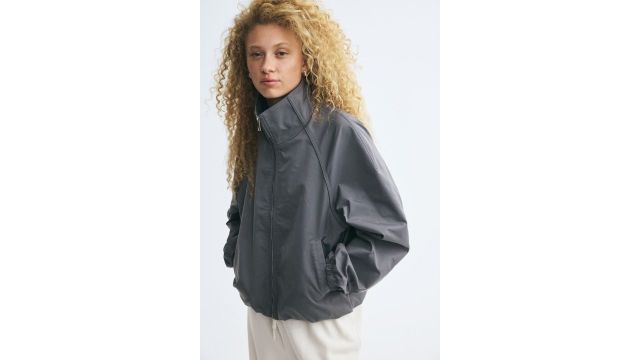 Oversized Bubble-hem Jacket