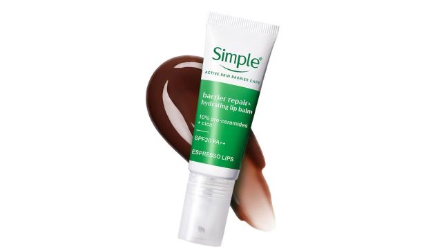 Simple Barrier Repair+ Tinted Lip Balm, Espresso SPF 30 with Pro-Ceramides