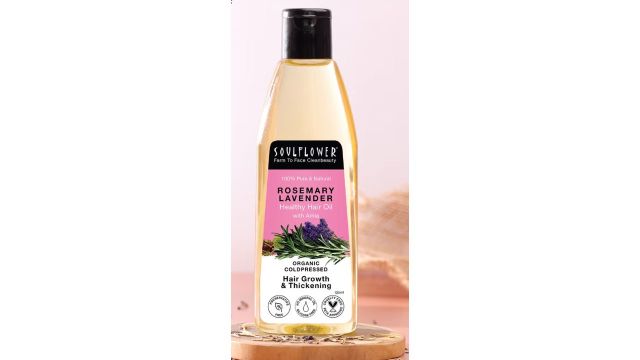 Soulflower Pure and Natural Rosemary Lavender Healthy Hair Oil