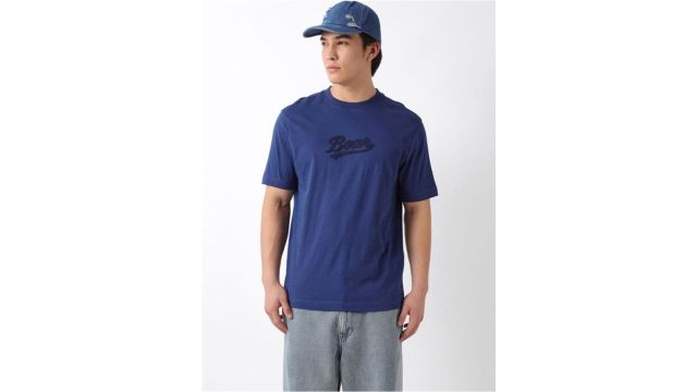 THE BEAR HOUSE Men Regular Fit Embroidered Crew Neck Cotton T-Shirt