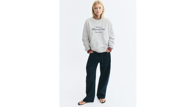 Text-motif Sweatshirt