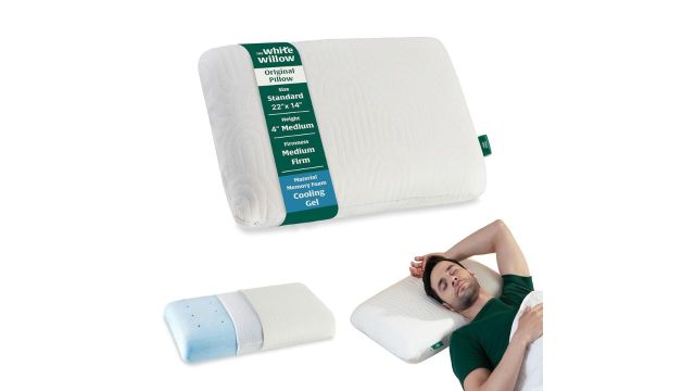 The White Willow Memory Foam Pillow