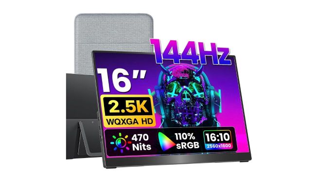 VisionOwl 16-Inch 2.5K 144Hz Portable Monitor