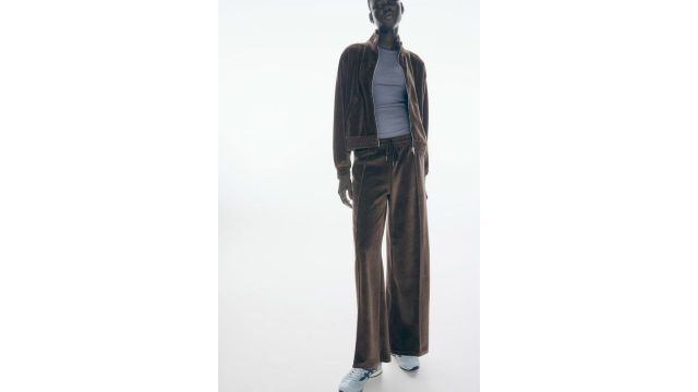 Wide Velour Joggers