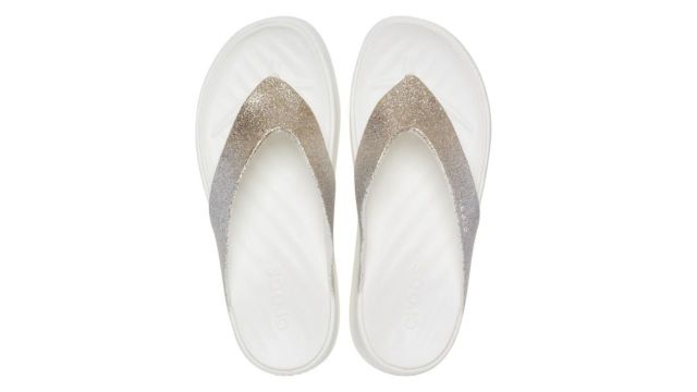 Women Embellished Croslite Thong Flip-Flops