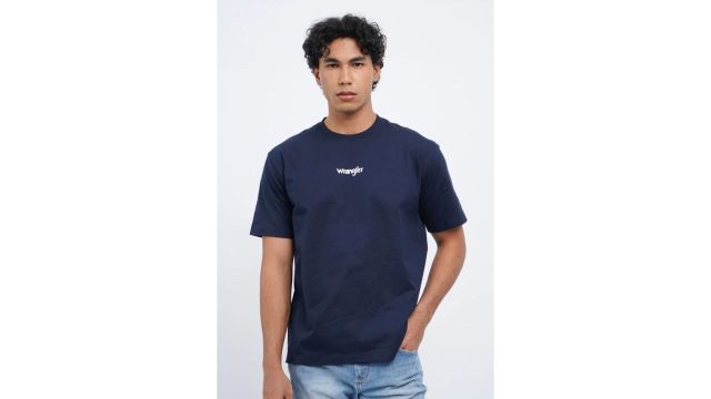 Wrangler T-Shirt Short Sleeve Regular DYLAN 20A25 Navy