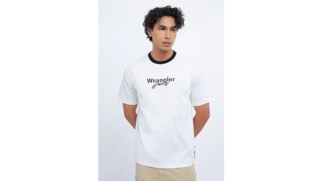 Wrangler T-Shirt Short Sleeve Regular DYLAN F002 Off White